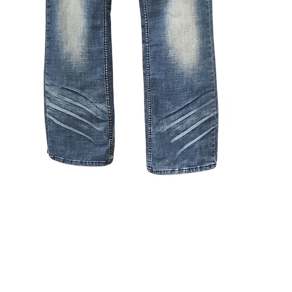 Cowgirl Tuff Fiesta Jeans Size 28X33 Aztec Embroidered Pockets Boot Cut Stretch - Picture 3 of 10